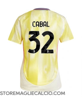 Juventus Juan Cabal #32 Maglia Gara Trasferta Repliche 2024-25 Donna